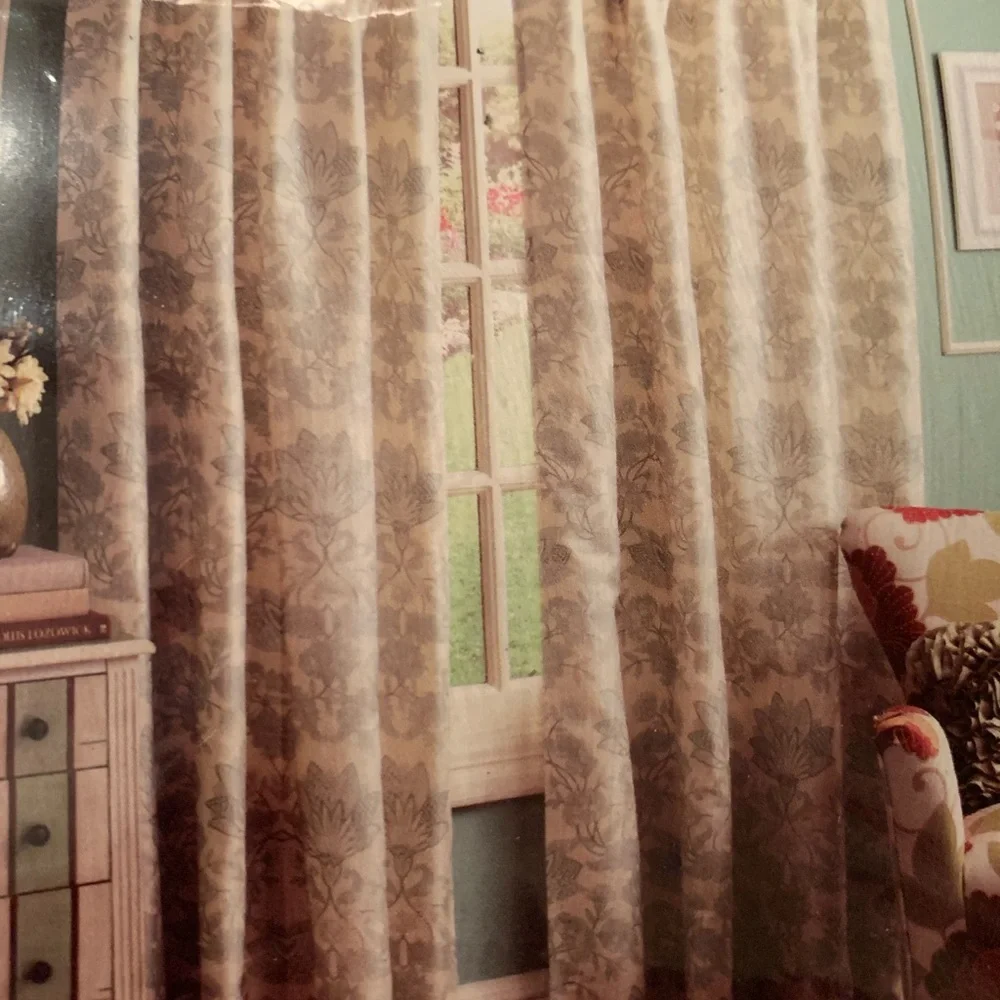 Pier 1 azure printed window panels